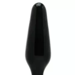 Анальная пробка из стекла Crystal Spires – черная
