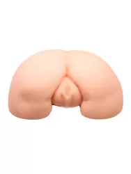 Реалистичный мастурбатор Baile, попка с двумя вибропулями, два отверстия, телесный