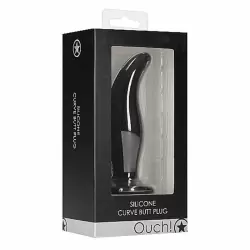 Анальная пробка в форме язычка Curve Butt Plug