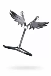 Черная кожаная портупея Крылья Pecado BDSM