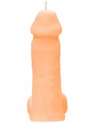 Оригинальная свеча Pecado BDSM «Пенис», 13 см, оранжевая