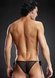 Черные мужские Side-Tie бикини BlueLine – S/M