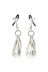 Зажимы для сосков Nipple Play Playful с кисточками - серебристый