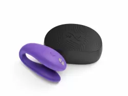 Вибратор для пар We-Vibe Sync Go, управление через приложение, 7,5 см, фиолетовый