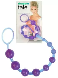 Анальные бусы Dragonz Tale на жесткой сцепке – фиолетовый