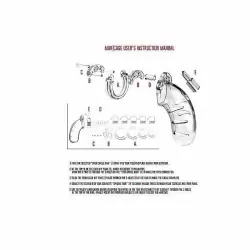 Насадка на пенис из пвх #01 Chastity 3.5 Inch Cock Cage Transparent