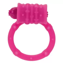 Эрекционное кольцо Posh с вибрацией розовое