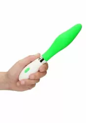 Оригинальный вибратор Athamas, 22.5 см, 10 скоростей, силикон, салатовый