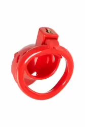 Пояс верности на пенис Black & Red by Toyfa. ABS, красный, 10 см.