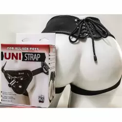 Универсальный корсетный пояс Harness Uni Strap на шнуровке – черный