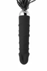 Вибромассажер TOYFA Black&Red с плетью – черный