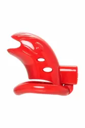 Пояс верности на пенис Black & Red by Toyfa. ABS, красный, 10 см.