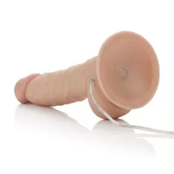 Реалистик с вибрацией и присоской Mr. Just Right Super Seven Dongs - телесный