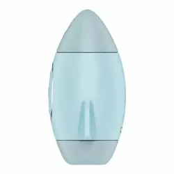 Вакуумно-волновой вибростимулятор клитора Satisfyer Mission Control, два мотора, 12 режимов, голубой