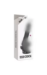 Вибромассажер с пультом управления BASECOCK REALISTIC VIBRATOR REMOTE CONTROL BLACK 19.5CM