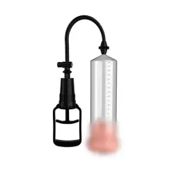 Вакуумная помпа Fanta Flesh Pussy Pump с насадкой-уплотнителем в виде вагины - прозрачный