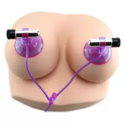 Вибро-помпы для сосков Vibrating Nipple Super Suck-hers – розовый