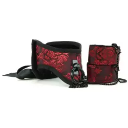 Игровой набор Scandal Posture Collar with Cuffs ошейник с наручниками