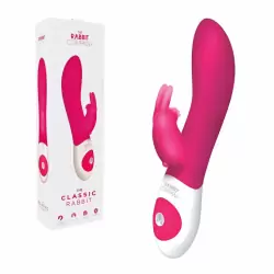 Великолепный вибромассажёр The Rabbit Company The Classic Rabbit – малиновый