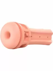 Реалистичный мастурбатор Mystim Opus E Donut, с электростимуляцией, 21,5 см, анус, свело-телесный