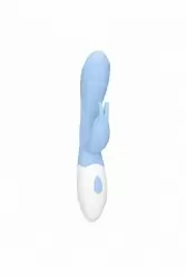Перезаряжаемый вибратор кролик Juicy (голубой)
