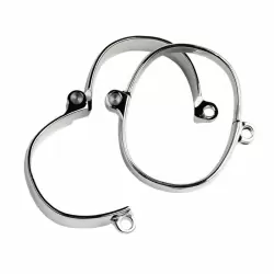 Металлические наручники TOYFA  Metal 7,5 х 9,5 см – серебристый