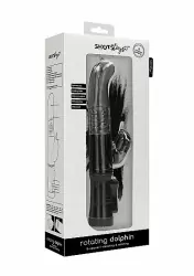 ВИБРАТОР КРОЛИК ROTATING DOLPHIN - черный