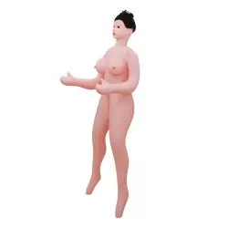 Надувная кукла с вставкой вагина-анус с вибрацией и голосом Baile 