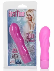 Вибромассажер First Time Silicone Wave рельефный – розовый