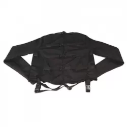 Черная смирительная рубашка унисекс Straight Jacket – S/M