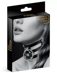 Элегантный чокер Concorde CHOKER FETISH NOIR, 38 см, полиуретан, черный