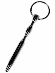 Уретральный плаг-пуля с креплением под кольцо TOYFA Metal – серебристый