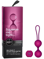 Вагинальные шарики Mini Stella II со сменным грузом – розовый