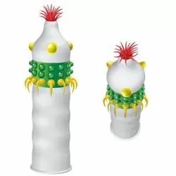 Презерватив Luxe «Сигара Хуана» со стимулирующими усиками и шариками - 1 шт