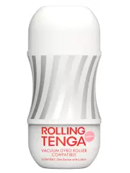 Нереалистичный мастурбатор Tenga Rolling Gyro Roller Cup Gentle, 15,5 см, ТПЭ, белый