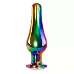 RAINBOW METAL PLUG LARGE Радужная анальная пробка большая