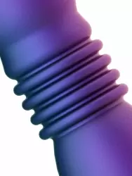 Анальная вибропробка EDC Supernova, 13, 8 см, с поступательными движениями, силикон, фиолетовый 