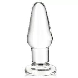 Анальный плаг Glass Butt Plug классический – прозрачный