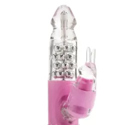 Хай-тек вибратор First Time Jack Rabbits со стимуляцией клитора – розовый