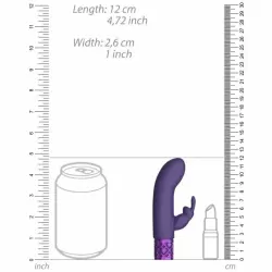 Компактная вибропуля-кролик Dazzling, 11,8 см, 10 скоростей, фиолетовый