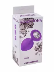 Анальная пробка Emotions Cutie Medium Purple clear crystal 4012-06Lola