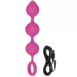 Анальная вибро-цепочка гибкая Lust by Jopen L9 перезаряжаемая – розовая