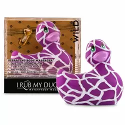 Вибратор-уточка Big Teaze Toys I Rub My Duckie 2.0, фиолетовый с белым