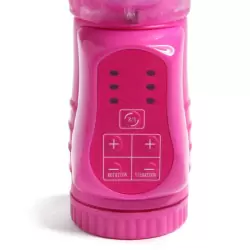 Вибромассажер с ротацией Twin Turbo Rabbit со стимулятором клитора – розовый