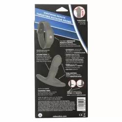 Рельефный массажер простаты Thrusting Rotator Probe, с функцией «поступательное движение», 11,2 см, силикон, черный