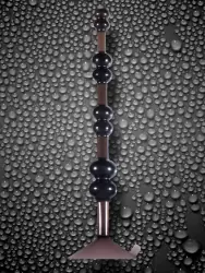 Анальная елочка на присоске Aspire Pleasure Beads - Charcoal