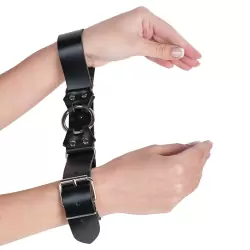 Бандаж руки и ноги Straps for bandage wrist and ancle кожаный – черный