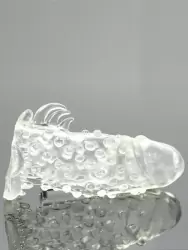 Насадка-удлинитель с закрытой головкой Brave Man с пупырышками и усиками – прозрачный