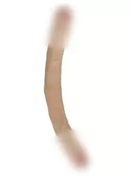 Реалистичный двусторонний фаллоимитатор REAL, 39 см, диаметр 4 см, ПВХ, телесный