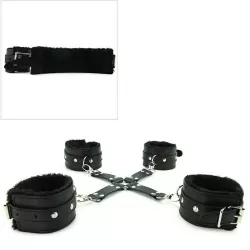 Бондаж Cumfy Hogtie крестообразный – черный	